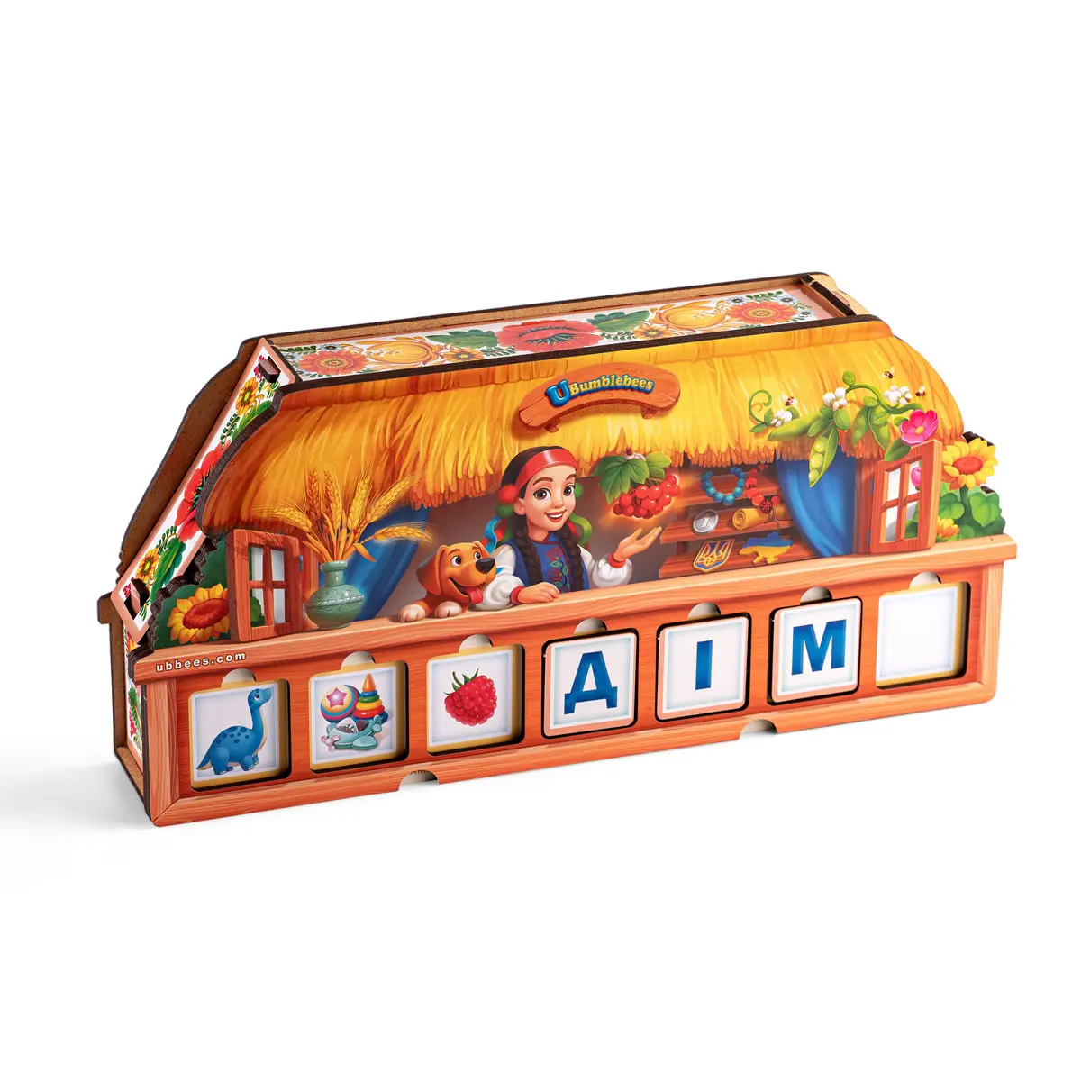 Дерев'яна дитяча розвиваюча гра "Ребус"