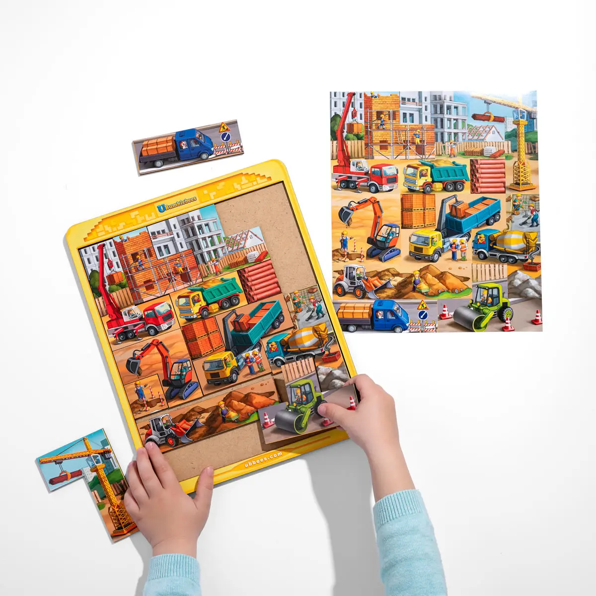 Тетріс великий - Будівельний майданчик. Розвиваюча гра для дітей (Дерев'яний пазл)