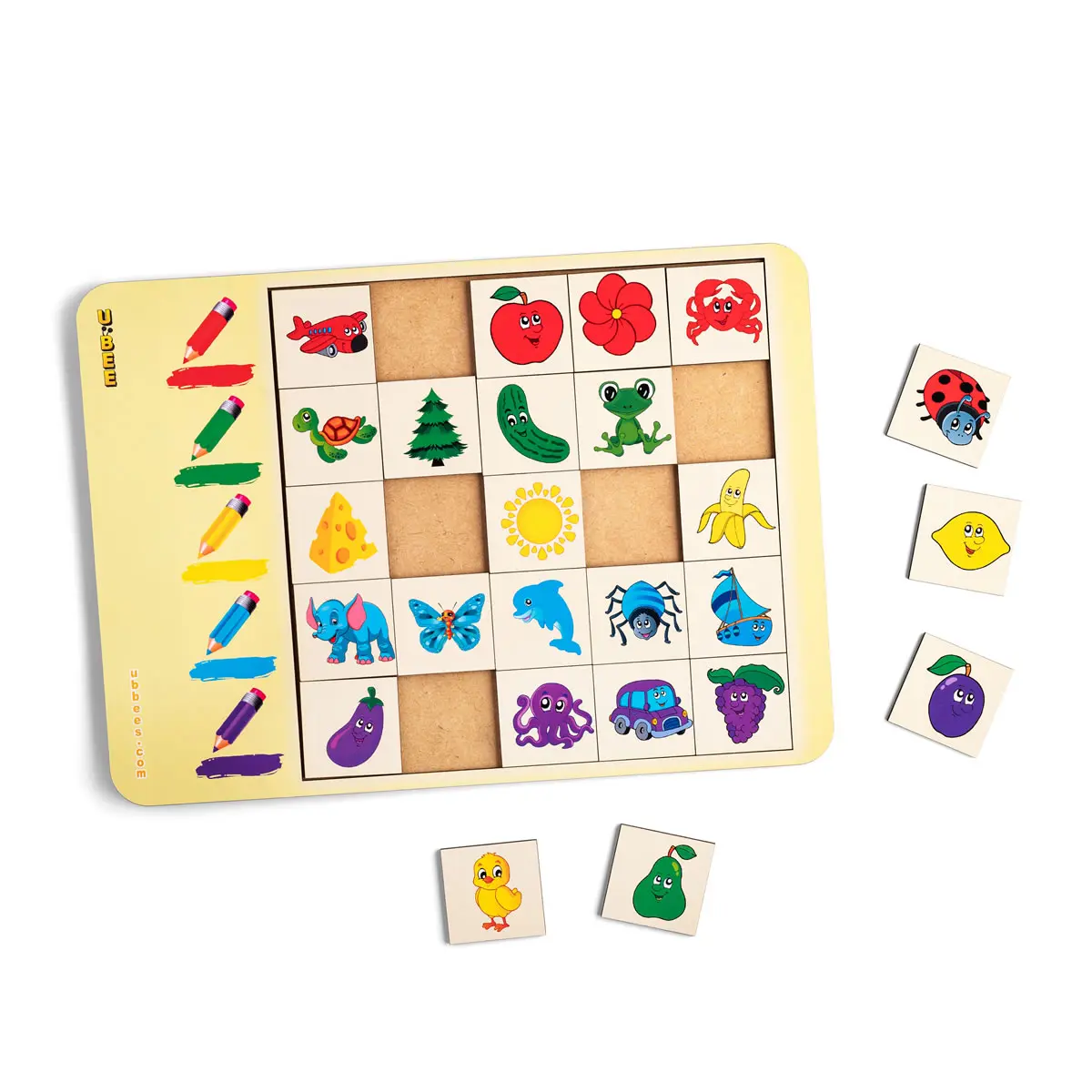 Сортер дерев\'яний: \"Асоціації - кольори\". Дитяча розвиваюча гра