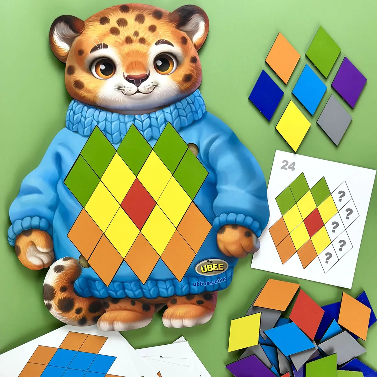 Мозаїка з картками "Гепард"