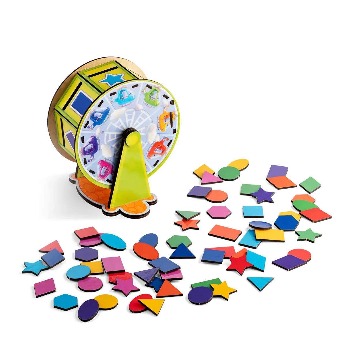 Сортер дерев\'яний \"Колесо огляду\" (Дитяча розвиваюча гра)