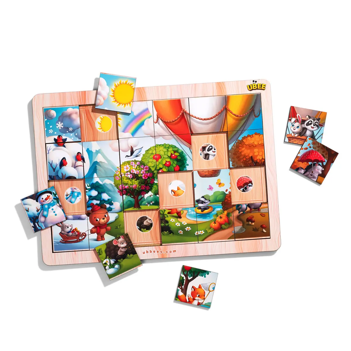 Пазл "Пори року" збери за фрагментом