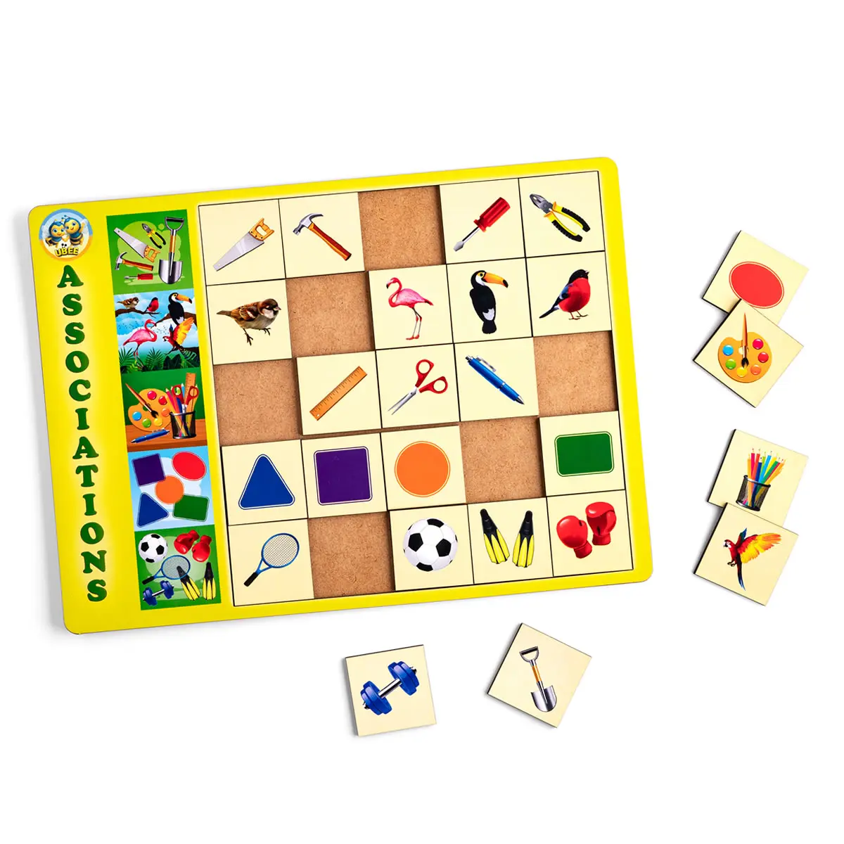 Сортер дерев'яний: Асоціації - 3. Дитяча розвиваюча гра з деревини