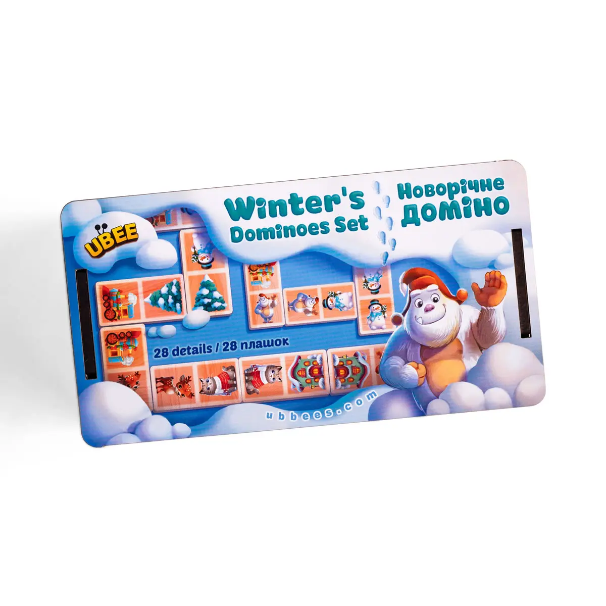 Настільна дитяча гра "Новорічне доміно"
